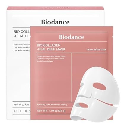 BIODANCE Bio-Collagen Real Deep Mask, Hydrating Overnight Hydrogel Mask, Pore Minimizing, Elasticity